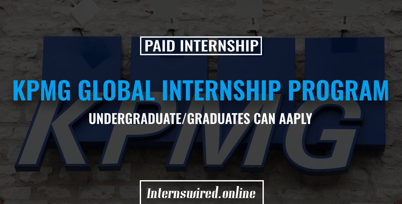 KPMG Global Internship Program 2024